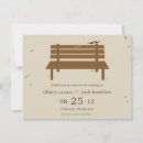 Recherche de banc de parc invitations Romantique
