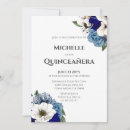 Recherche de bleu cobalt invitations Aquarelle florale