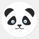 Recherche de visage de panda autocollants Animal