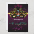 Recherche de bal masqué cartes invitations Élégant