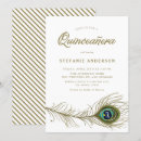 Recherche de de paon invitations Quinceanera