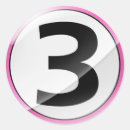 Recherche de numéro 3 autocollants 3e