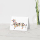Recherche de dachshund remerciements cartes Floral