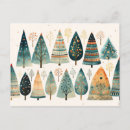 Recherche de arbre de noël abstrait cartes postales Moderne