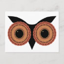 Recherche de motif de hibou cartes postales Mignon