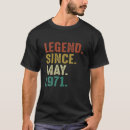 Recherche de légende 1971 tshirts Vieux