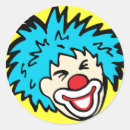 Recherche de visage de clown autocollants Sourire