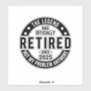 Recherche de pensionné autocollants Retraité