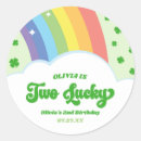 Recherche de verts de shamrock autocollants Pour enfants