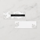 Recherche de mariage noir et blanc cartes visite Minimaliste