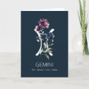 Recherche de signe astrologique vœux cartes Gémeaux