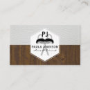 Recherche de cuir blanc cartes visite Monogramme