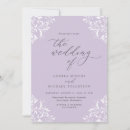 Recherche de lavender mariage invitations Vintage