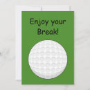 Recherche de boule golf vœux cartes Vert