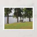 Recherche de banc de parc cartes postales Lac