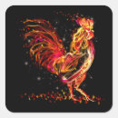 Recherche de coq noir autocollants Rustique