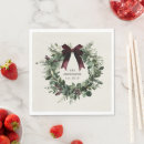 Recherche de noël serviettes Couronne de noël