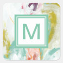 Recherche de liquide autocollants Monogramme
