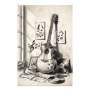 Recherche de vintage guitare posters Vinyle