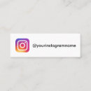Recherche de utilisateurs cartes visite Instagram