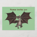 Recherche de dragon vert invitations Enfant