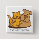 Recherche de chiens et chats badges Chat et chien