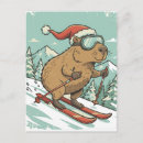Recherche de ski drôle cartes postales Neige
