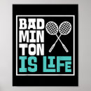 Recherche de raquette de badminton posters Action