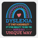 Recherche de dyslexie autocollants Sensibilisation à la dyslexie