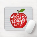 Recherche de pomme rouge tapis souris Retour à l'école