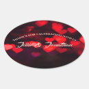 Recherche de coeur noir rouge autocollants Merci