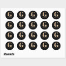 Recherche de monogramme g autocollants Moderne