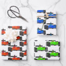 Recherche de voiture de course rouge papier cadeau Bleu