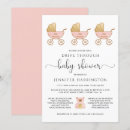 Recherche de douche de bébé de poussette invitations Fille