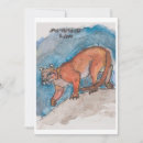 Recherche de puma vœux cartes Animaux