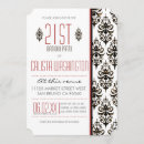 Recherche de motif vintage de damassé invitations Pour elle