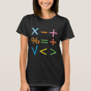Recherche de symboles mathématiques tshirts Pour elle