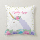 Recherche de petite licorne coussins Aquarelle
