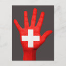 Recherche de drapeau de la suisse cartes postales Rouge