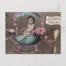 Recherche de oeufs teints cartes postales Photo de bébé antique