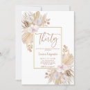 Recherche de tropicale 30ans anniversaire invitations Boho