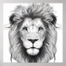 Recherche de lion de dessin au posters Faune