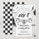 Recherche de planche à roulettes invitations Fête de patinage