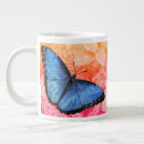 Recherche de papillon bleu de morpho tasses Nature