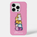 Recherche de chats colorés iphone coques Aquarelle