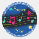 Recherche de note musicale autocollants Professeur