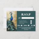 Recherche de rsvp bleu turquoise invitations Paon