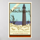 Recherche de vintage michigan travel posters Rétro