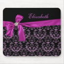 Recherche de noir et pourpre tapis souris Girly