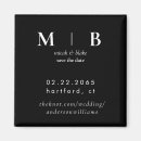Recherche de de monogramme de mariage magnets Simple